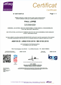 certification LOPEZ 2026